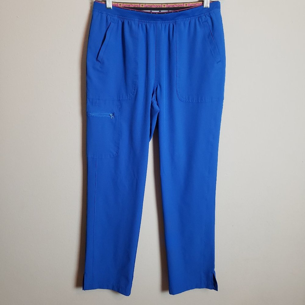Heartsoul Royal Blue 5-Pocket Logo Waist Scrub Pants Medium